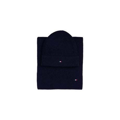 Tommy Hilfiger Blue Cotton Scarf - Hilstor