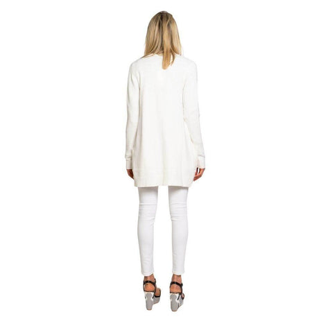Vila Clothes White Viscose Cardigan - Hilstor