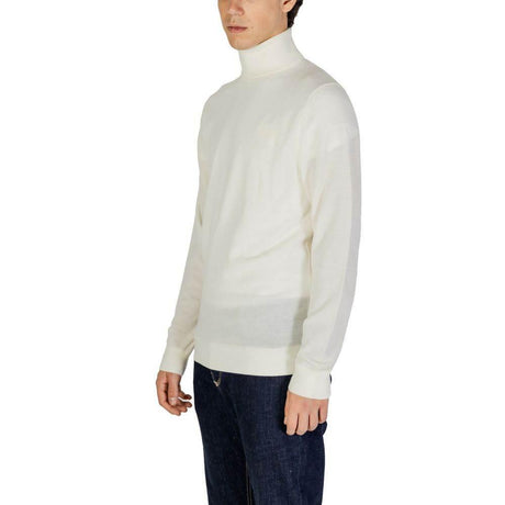 Calvin Klein Jeans Cream Wool Turtleneck - Hilstor