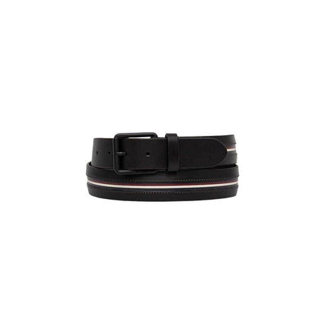 Tommy Hilfiger Black Leather Belt - Hilstor