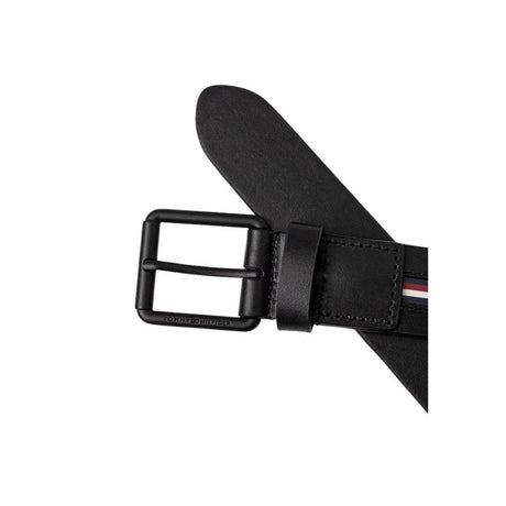 Tommy Hilfiger Black Leather Belt - Hilstor