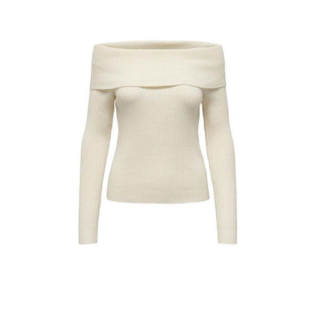 Only Cream Viscose Sweater - Hilstor