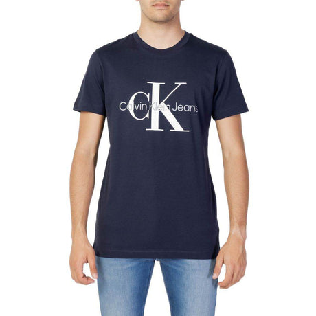 Calvin Klein Jeans Blue Cotton T-Shirt - Hilstor