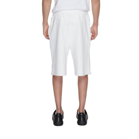 Underclub White Cotton Bermuda - Hilstor