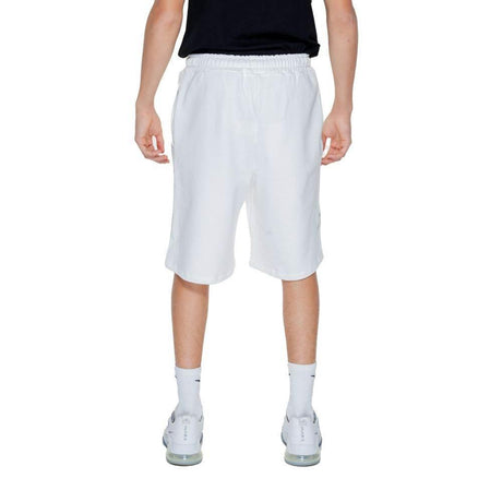 Underclub White Cotton Bermuda - Hilstor
