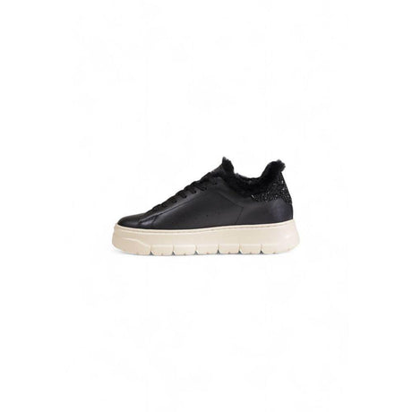 Crime London Black Leather Sneaker - Hilstor