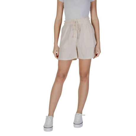 B.Young Beige Cotton Short - Hilstor