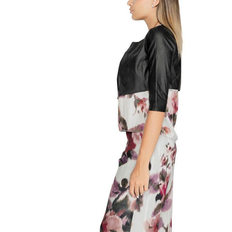 Rinascimento Black Polyethylene Cardigan - Hilstor