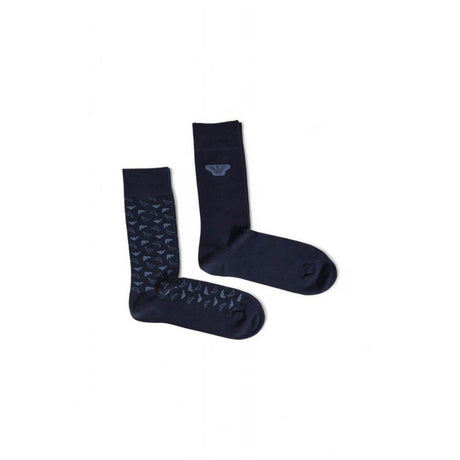 Emporio Armani Underwear Blue Cotton Sock - Hilstor