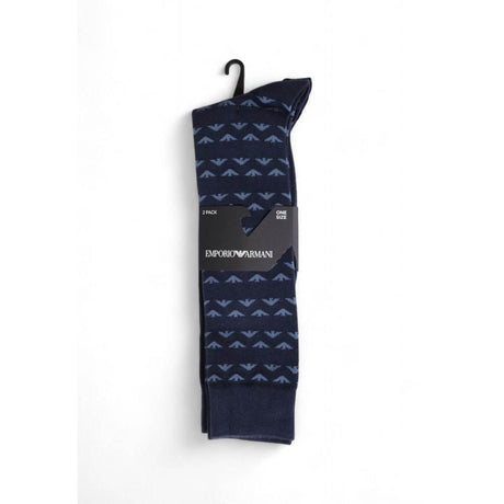 Emporio Armani Underwear Blue Cotton Sock - Hilstor