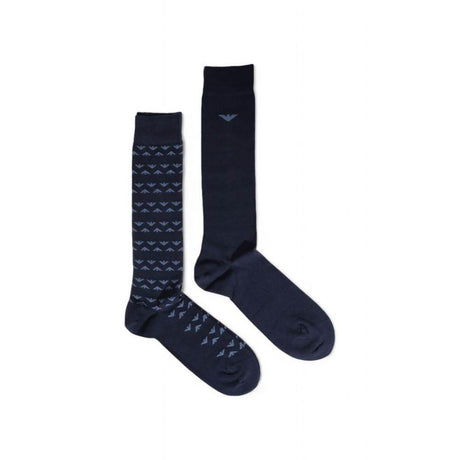 Emporio Armani Underwear Blue Cotton Sock - Hilstor