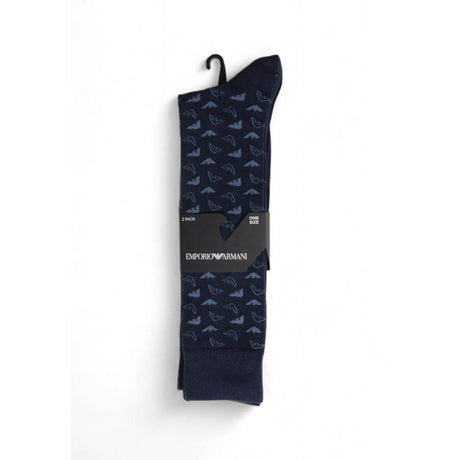 Emporio Armani Underwear Blue Cotton Sock - Hilstor