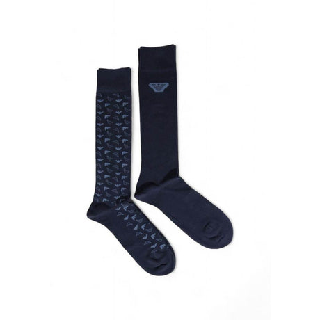 Emporio Armani Underwear Blue Cotton Sock - Hilstor