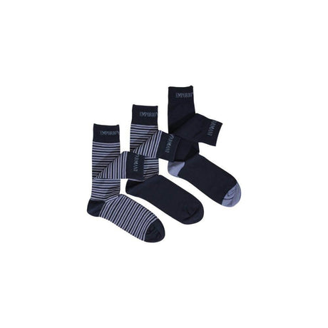 Emporio Armani Underwear Blue Cotton Sock - Hilstor