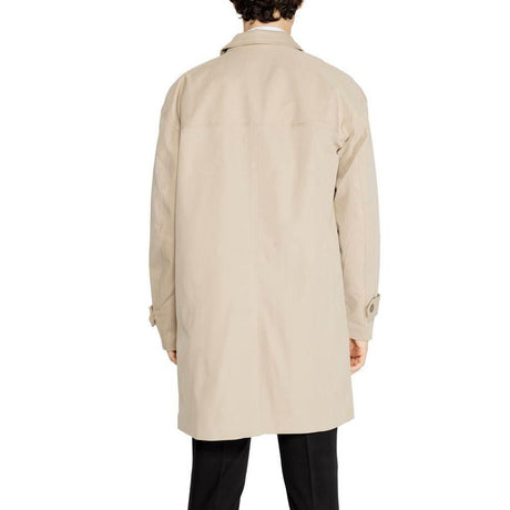 Only & Sons Beige Polyester Trench Coat - Hilstor