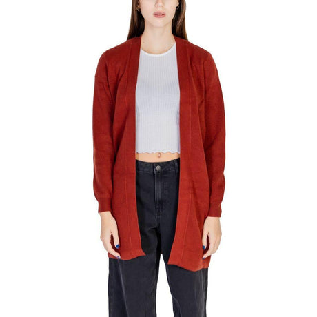 Vero Moda Red Viscose Cardigan - Hilstor