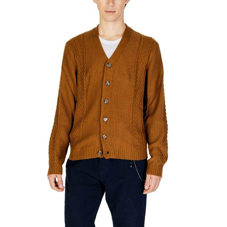 Hamaki-Ho Beige Polyester Cardigan - Hilstor