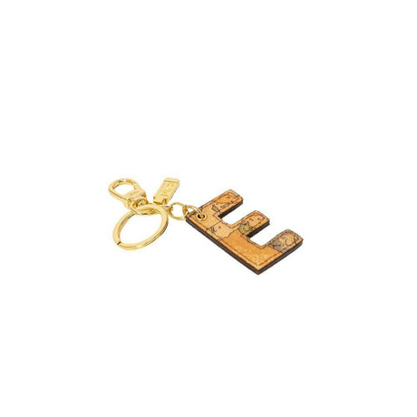 Alviero Martini Prima Classe Beige Leather Keychain - Hilstor