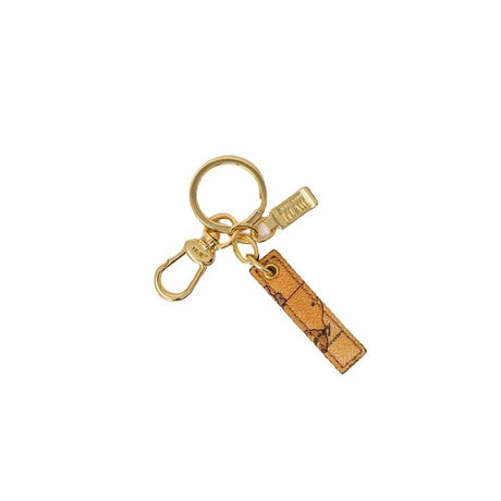 Alviero Martini Prima Classe Beige Leather Keychain - Hilstor