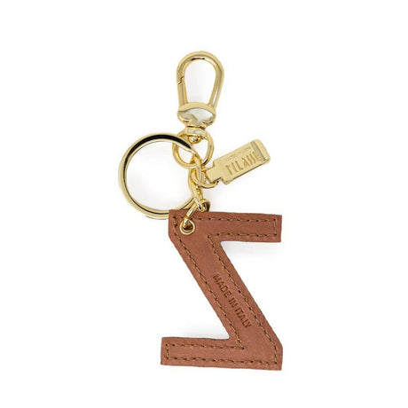 Alviero Martini Prima Classe Beige Leather Keychain - Hilstor