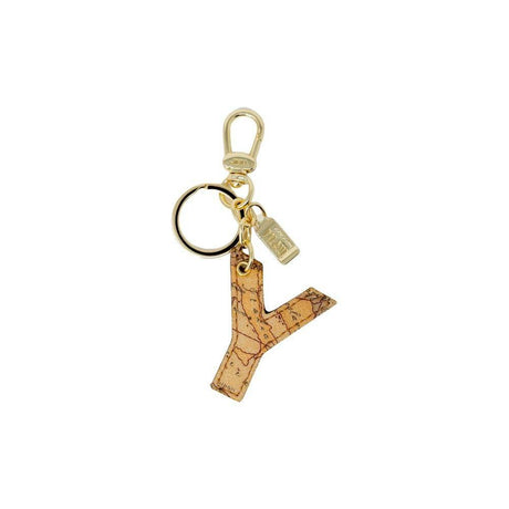 Alviero Martini Prima Classe Beige Artificial Leather Keychain - Hilstor
