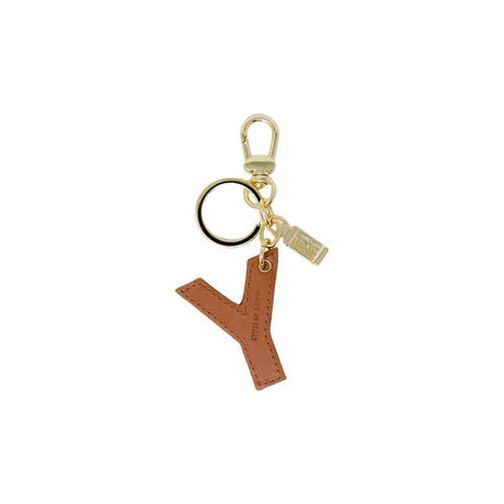 Alviero Martini Prima Classe Beige Artificial Leather Keychain - Hilstor