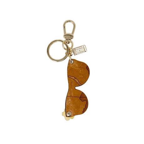 Alviero Martini Prima Classe Beige Leather Keychain - Hilstor