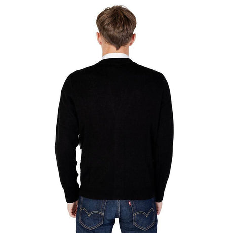 Antony Morato Black Wool Cardigan - Hilstor