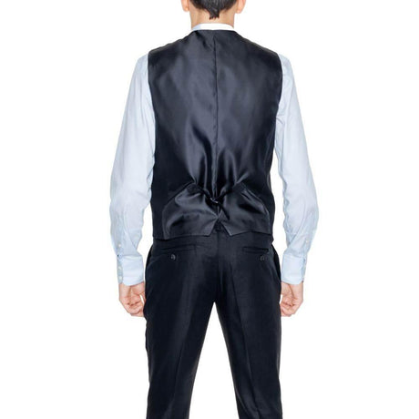 Antony Morato Black Linen Waistcoat - Hilstor