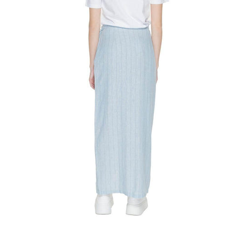Vero Moda Light Blue Linen Skirt - Hilstor