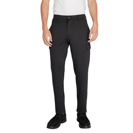 Calvin Klein Black Recycled Polyester Joggers Workout Pant - Hilstor
