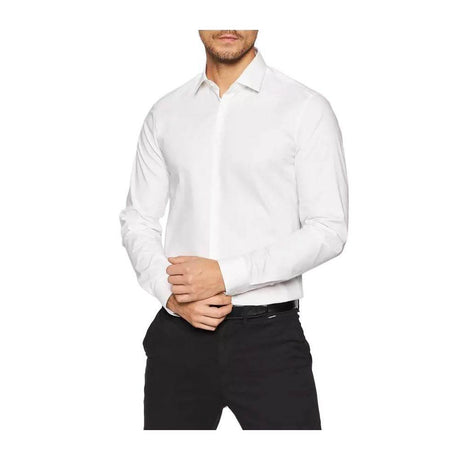 Calvin Klein White Cotton Shirt - Hilstor