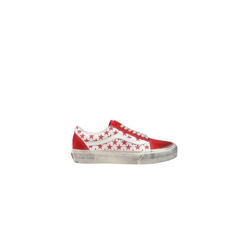 Vans Red Suede Leather Sneaker - Hilstor