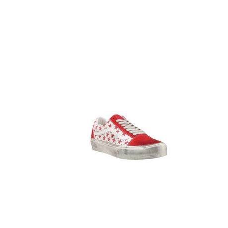 Vans Red Suede Leather Sneaker - Hilstor