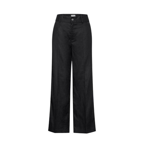 Street One Black Linen Pant - Hilstor