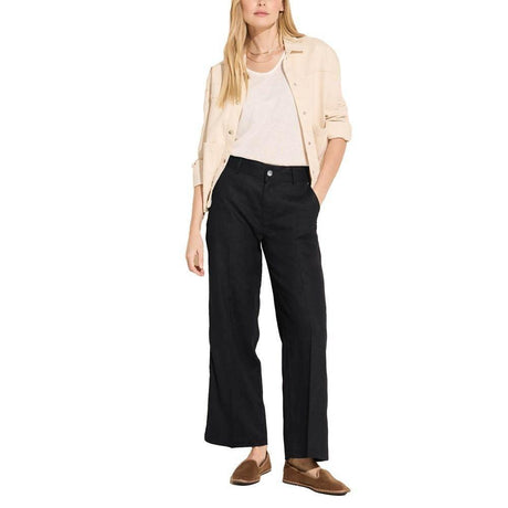 Street One Black Linen Pant - Hilstor