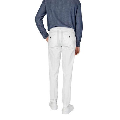 Antony Morato Cream Cotton Skinny Pant - Hilstor