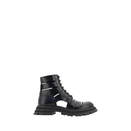 Alexander McQueen Wander Combat Boots - Hilstor