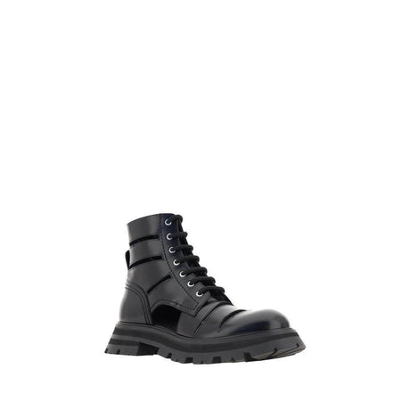 Alexander McQueen Wander Combat Boots - Hilstor