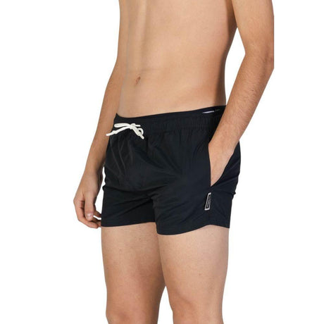 Hamaki-Ho Black Polyester Swim Short - Hilstor