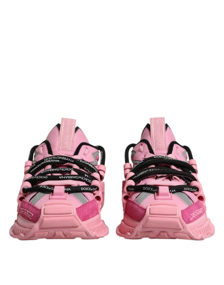 Dolce & Gabbana Pink Low Top Space Women Sneakers Shoes - Hilstor