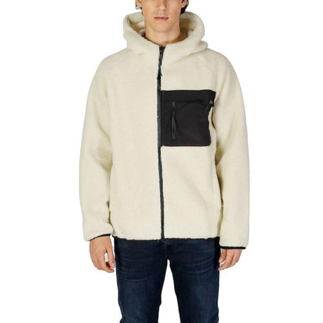Hydra Clothing Cream Polyester Jackets & Coat - Hilstor