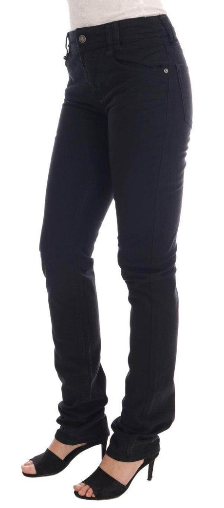 John Galliano Black Cotton Denim Stretch Regular Fit Jeans - Hilstor