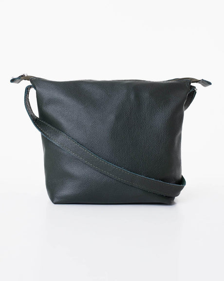 Anet L Shoulder Bag – Dark Grey, Handmade & Eco-Friendly, Made in Europe | Durable & Unique Design - Hilstor
