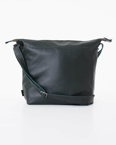 Anet L Shoulder Bag – Dark Grey, Handmade & Eco-Friendly, Made in Europe | Durable & Unique Design - Hilstor
