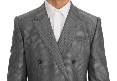 Dolce & Gabbana Black Stretch Crystal Bee Slim Fit Suit - Hilstor