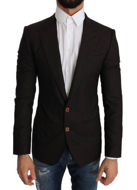 Dolce & Gabbana Brown Wool SICILIA Jacket Coat Blazer - Hilstor