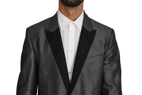 Dolce & Gabbana Gray Patterned MARTINI 2 Piece Suit - Hilstor
