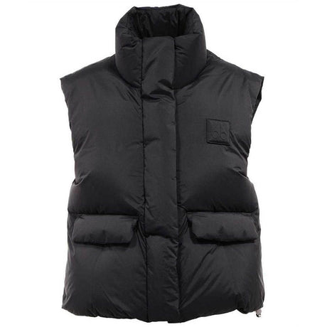 Moose Knuckles Black Nylon Women Vest - Hilstor