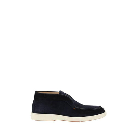 Santoni Suede Loafers - Hilstor